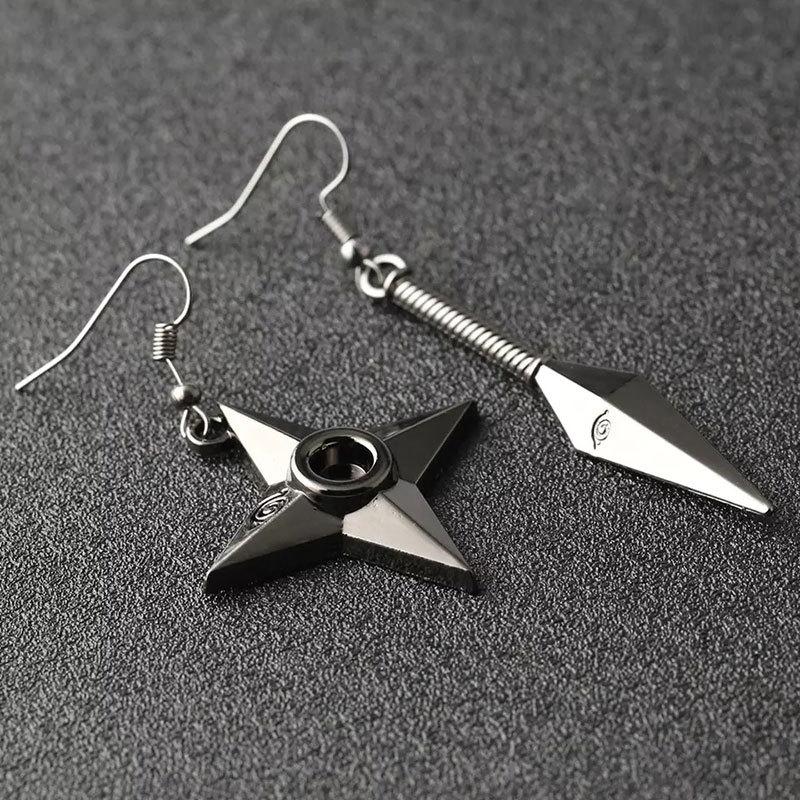 Anime Akatsuki Kunai Earrings Cosplay Prop Accessories