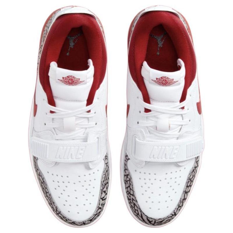 Jordan Legacy 312 Low White Cement Gym Red Women's Jordan FQ7827-106