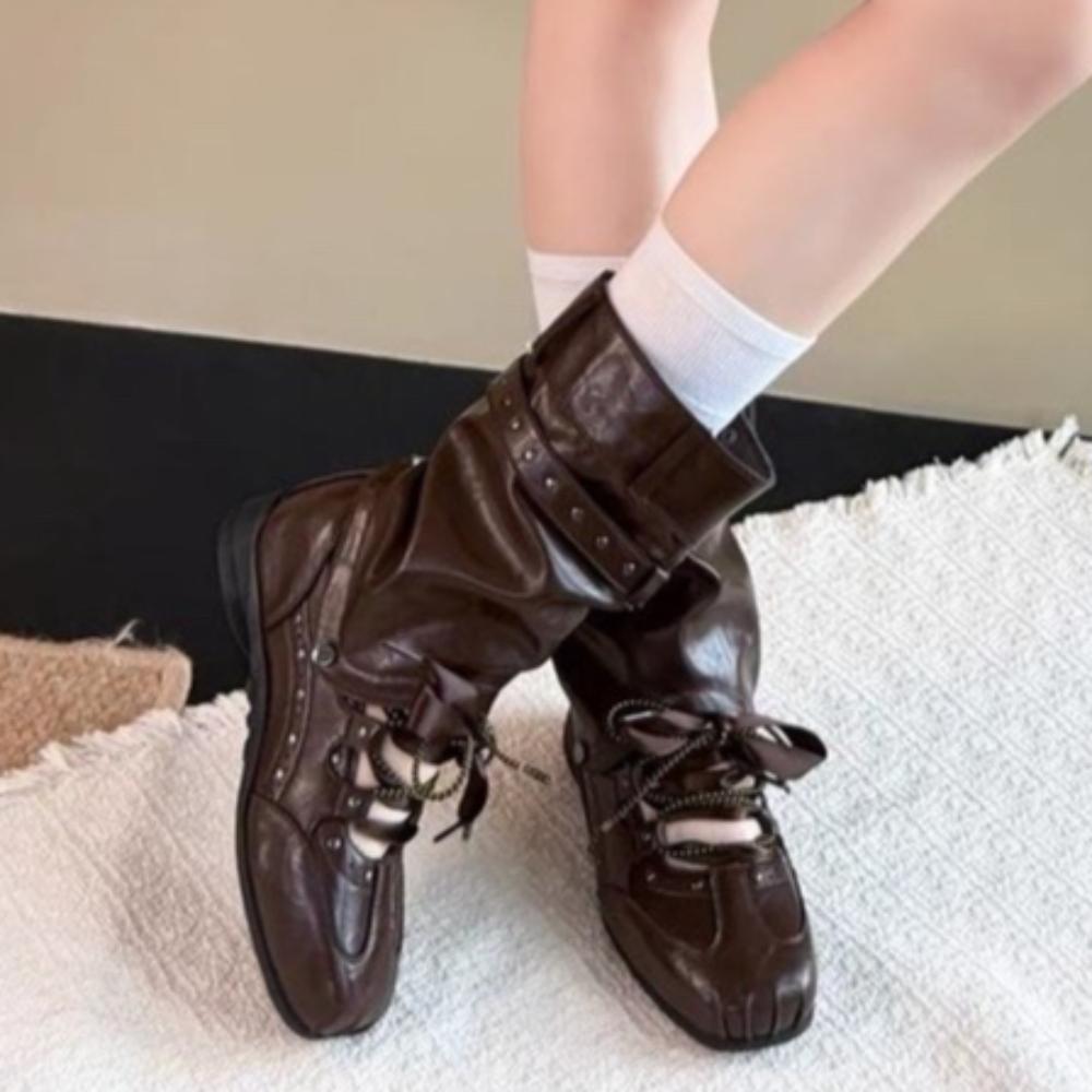 Summer Heightened Two-wear Ballet Cool Boots Women's Summer  Versatile Sweet And Cool Flat Shoes