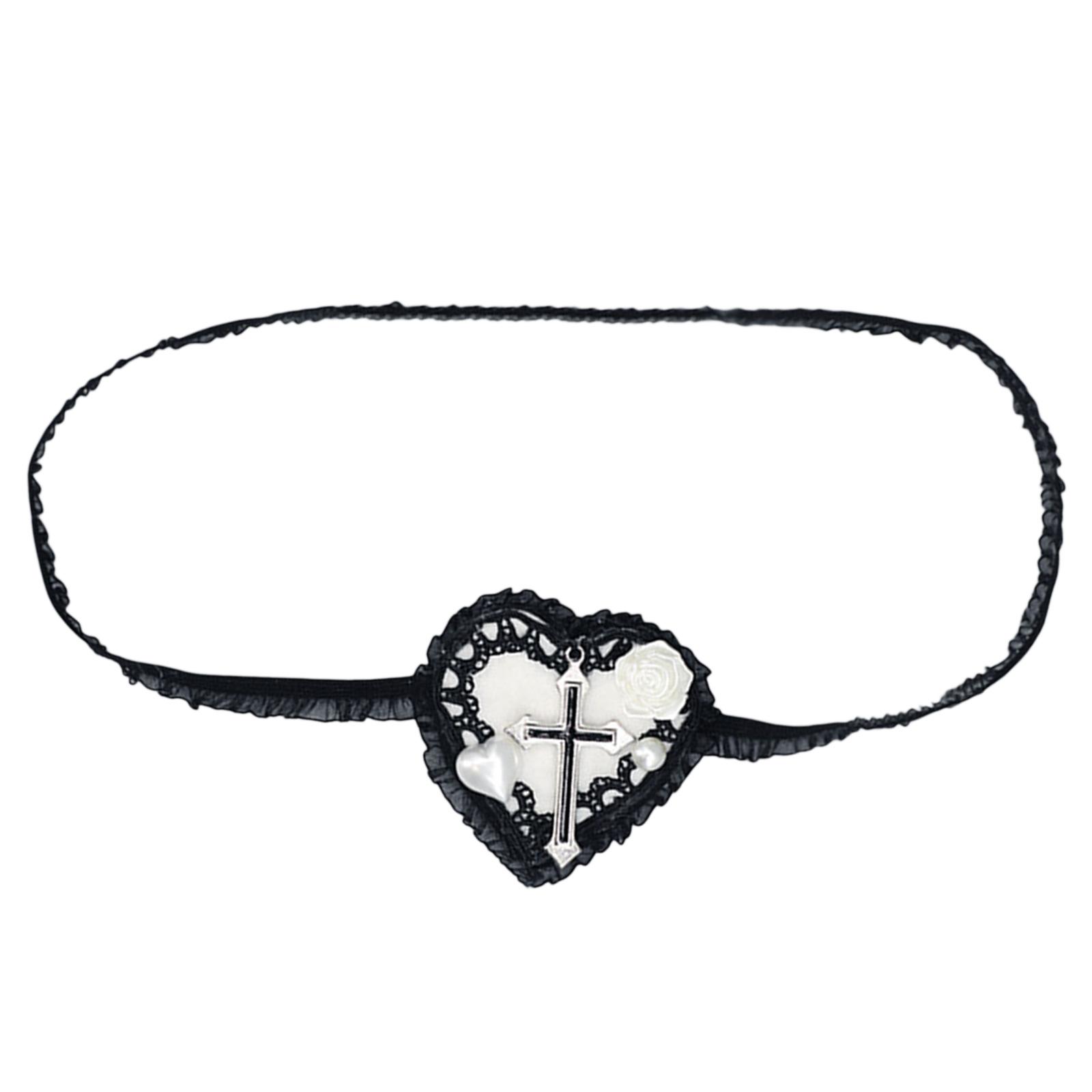 

Маска для глаз Лолита Готическая маска для глаз Готическая повязка на глаз Пластырь для глаз Лолита Повязка на глаз в форме сердца Косплей-повязка на глаз Маска для одного глаза Пластырь белый