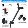 12 Inch High Pressure Top Spray Rain Shower Head Bathroom Shower Faucet Set Rain Shower Mixer Wall-Mount Shower Set