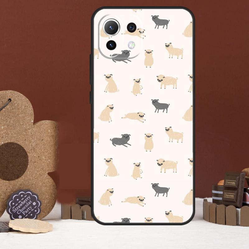 Funny Pug Dog Case For Xiaomi 15T 14T 13T 14 15 Ultra 17 Pro Max POCO F8 Ultra F5 F6 F7 X5 X6 X7 Pro Cover