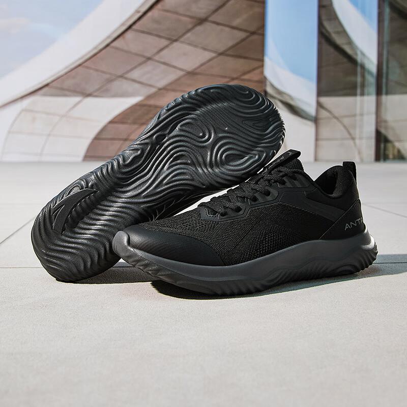 Anta Shunxing Lite Comfortable Trendy Shock Absorbing Durable Low Top Casual Running Shoes Men sneaker Black 112527712-1