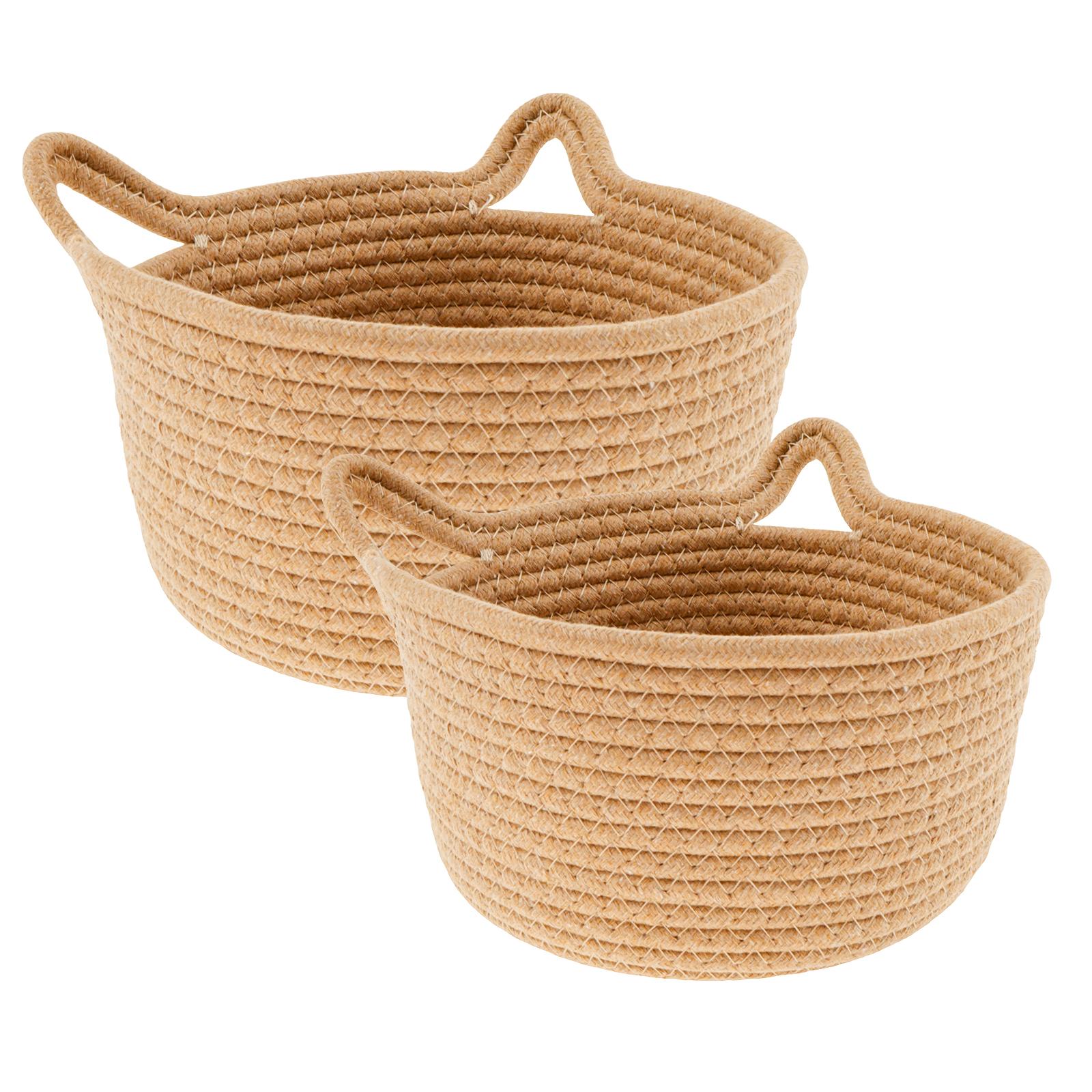 

Хлопковая веревка плетеные корзины для хранения настольные всякие мелочи органайзеры коробки для домашнего хозяйства кухонный стол фрукты хлеб косметика контейнер