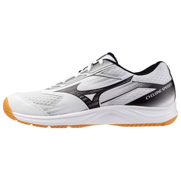 

Mizuno Cyclone Speed 5 White Black Unisex Sneakers Chamois V1GA258055 46