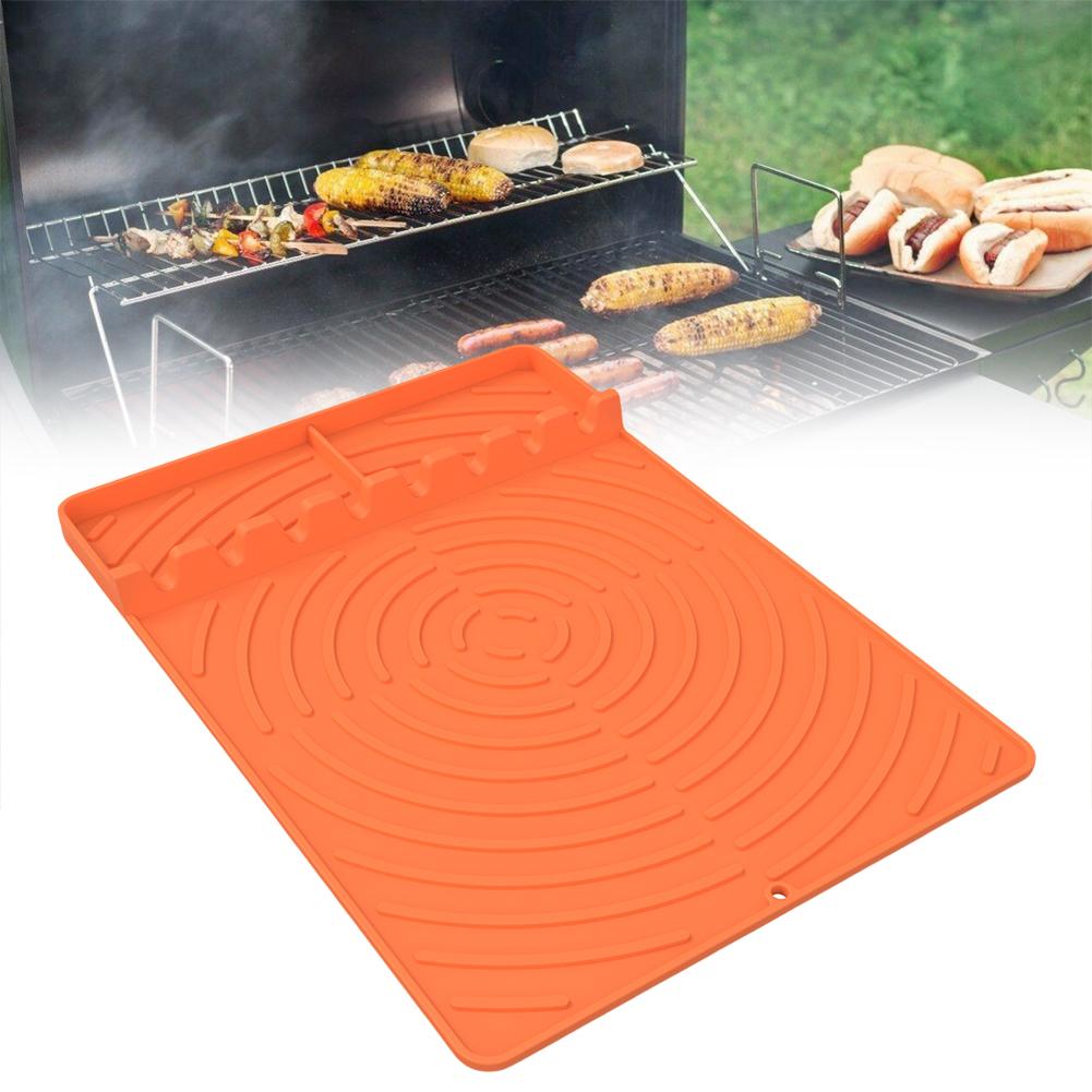 Silikon-Grillplatten-Matte für FlexFlame Grill-Pad BBQ-Zubehör für Outdoor-Grill Küchenarbeitsplatte