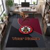 Crystal Velvet Rug Brentford Football Print Custom Name Text Floor Mat Home Decor