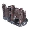 Aquarium Castle Decoration Lifelike Toxic Free Hideout Resin Fish Tank House Ornament for Saltwater