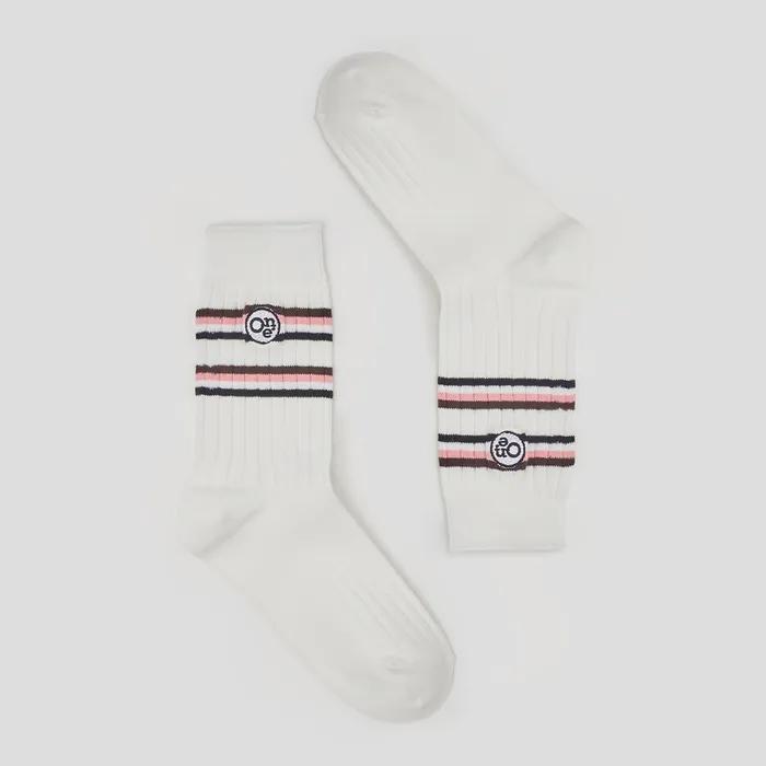 SOCKS MULTY STRIPE ONE. PINK