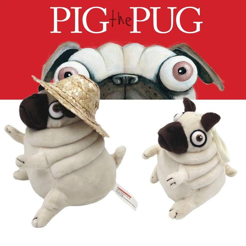 Beautiful Pig The Pug Dog In A Hat Plush Toy