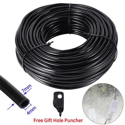 5/50M 4/7Mm Garden Hose Watering Pe Hose Micro Drip Irrigation Water Tubing With Hole Puncher Garden Accessories