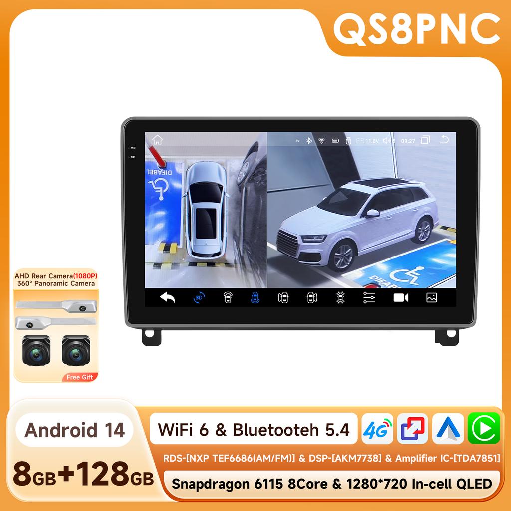 OSSURET 6115 Car Radio Android for Peugeot 407 CC SW 407CC  2004-2011 Carplay Car Multimedia Player Intelligent Autoradio GPS