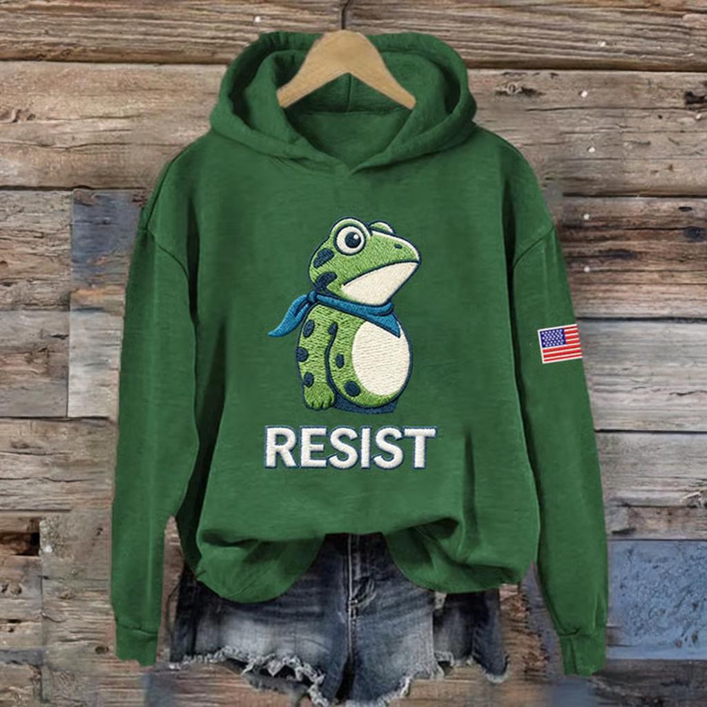 Women's Fashion Daily Versatile Casual Sweatshirts Long Sleeve Hooded Top Sweatshirts