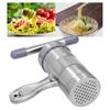 Stainless Steel Manual Noodle Maker Pasta Press Machine with 5 Mold Head Kitchen Accessory