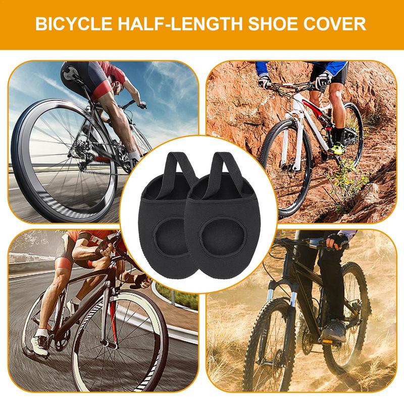 Motorcycle Shoes Protection Windproof Half-Length Cycling Overshoes Thermal Toe Cover Sole Protection Waterproof Boot Covers