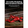 DUMMY 13 Articulated Mobile Robot Toy, 3D Printed with Magnets, Manual Assembly, Red Color