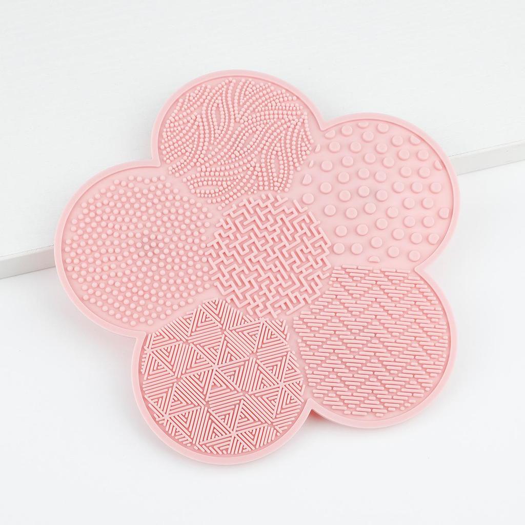 Spazzola Pulitore con Ventosa in Silicone - Design Floreale