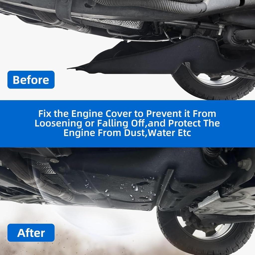 bb5z-00817-a 4 Pair Engine Cover Fasteners, Protective Thumb Screws with Bolts Retainers Fit for Ford F150 Edge Explorer Substitute W716006-S439