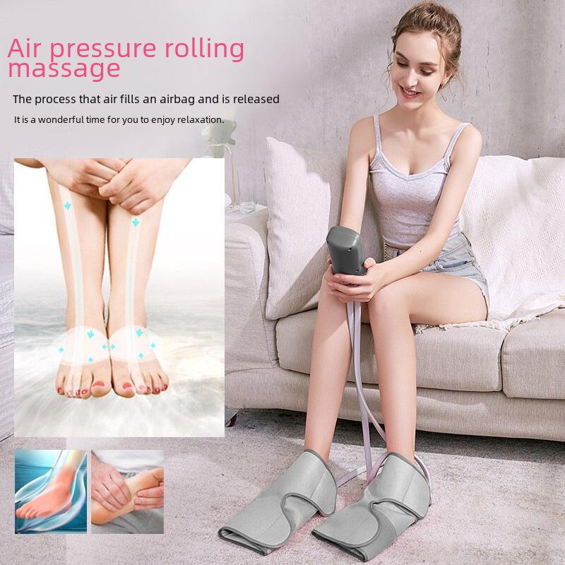 Fully Automatic Air Pressure Leg Massager with Heat Therapy