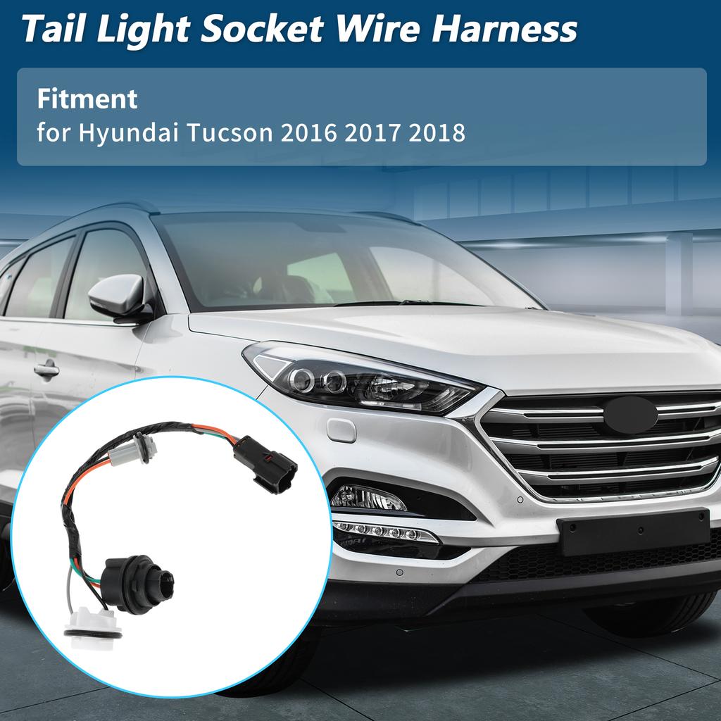 X Autohaux Tail Light Socket Wiring Harness for Hyundai Tucson 2015-2018 No.92480-D3010