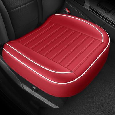 Universal Non-Slip Leather Car Seat Cushion Without Backrest, Full-Cover Single Piece for Main and Co-Driver, Hot-Selling In Foreign Trade.