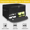 2 Layer Golfs Trunk Organizer Golfs Car Locker with Individual Compartment for 2 Pair Shoes, Golfs Car Storage Organizer