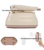 Compact Dual-Use Garment Steamer & Iron: Portable Foldable Handheld for Home & Dorm Use