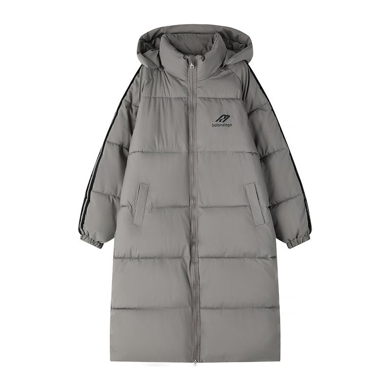 This year's new thermal cotton-padded clothes, students' medium and long styles, loose three-bar cotton-padded jackets, and oversize jackets.