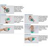 2PCS Silicone Hand Grip Balls for Reduce Pressure Wrist Exercise Massage Recovery ToolsGreen 35 Degrees
