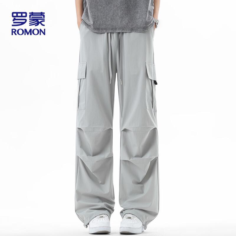 ROMON Men's Summer Cooling Straight Fit Cargo Pants