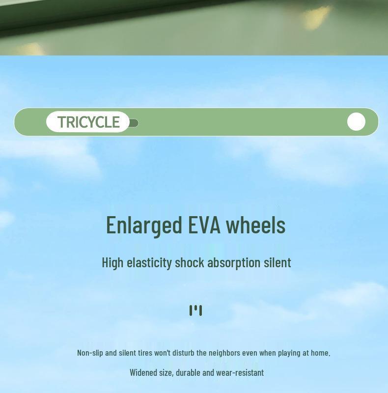 Kid's Music-Enabled Tricycle and Glider Stroller