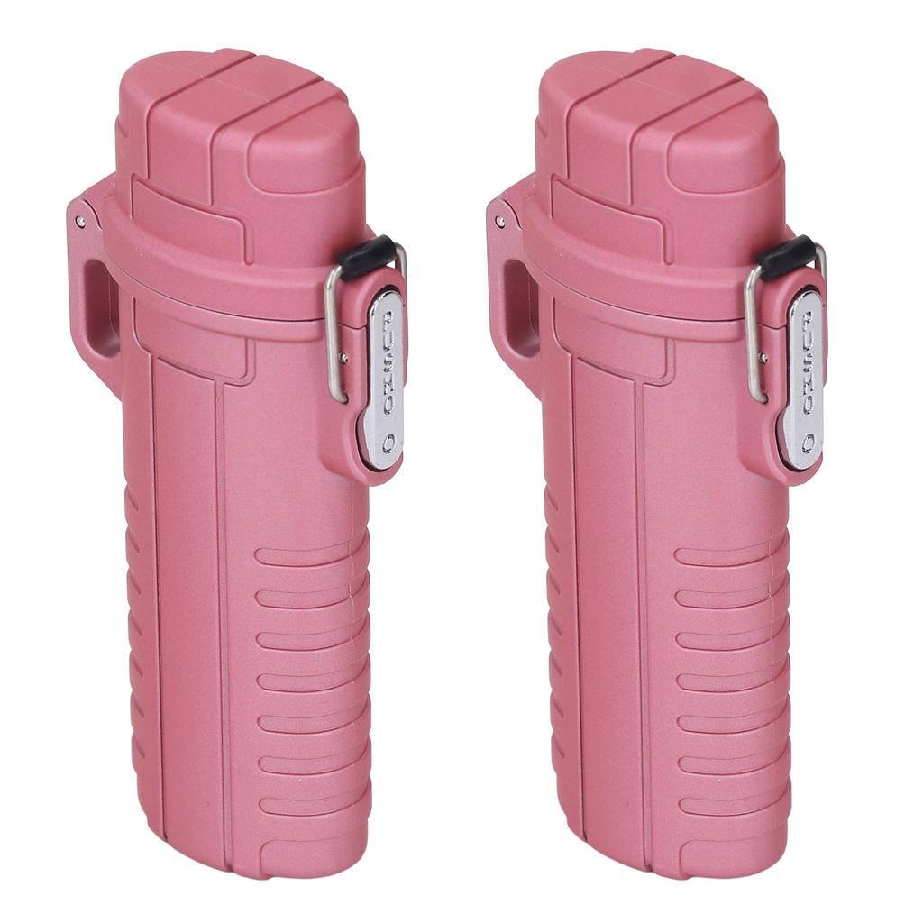 2 Pcs Water Proof Storage Tube Airtight Cover Rubber Sealing Ring Plastic Tube Storage Box for Outdoor Camping Travel