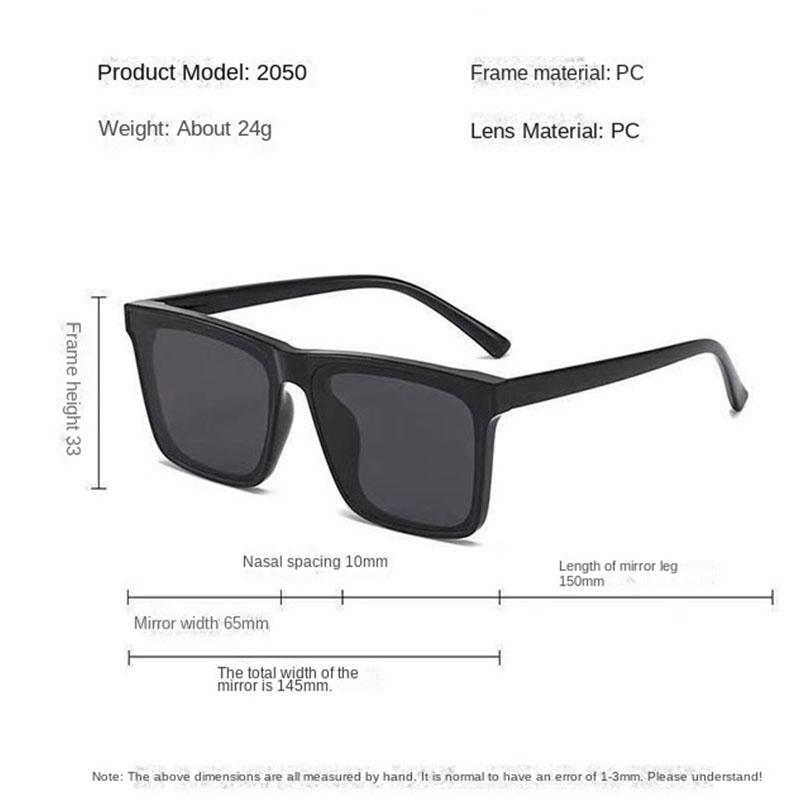 New Men's Square Sunglasses Classic Rectangle Men's Vintage Sun Glasses Men's Outdoor Driving Eyewear UV400