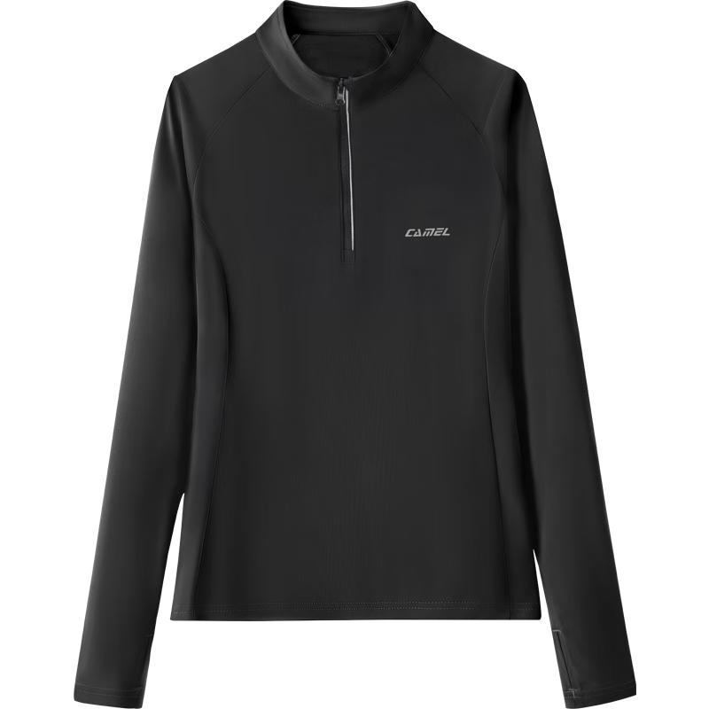 CAMEL Women s Long Sleeve Stand Collar Sport T-Shirt XXL