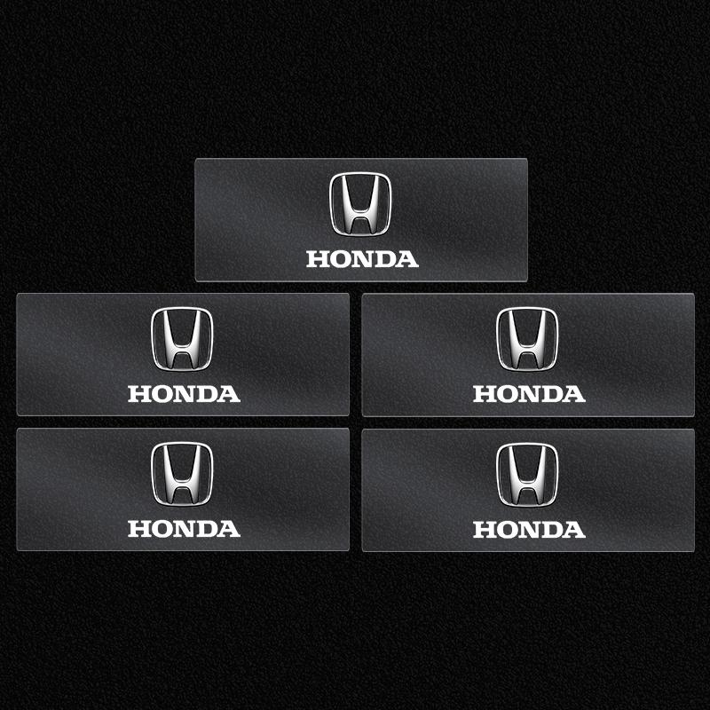 2/5/10Pcs Car Logo Sticker Central Control Decals Car Accessories For Honda Fit Mugen Insight Type S R VTEC DOHC Modulo Vezel Legend RR Si