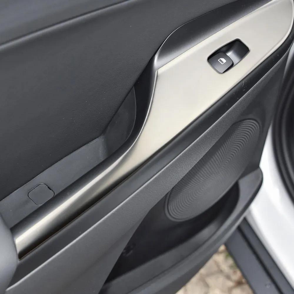 For Hyundai Encino Kona Kauai 2017 - 2025 LHD Window Lift Button Panel Cover Door Armrest Sticker 4Pcs Decoration Accessories