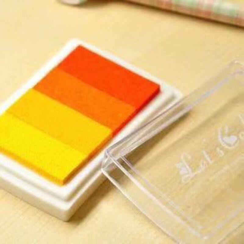Colored Ink Pad for DIY Rubber Stamps, Children's Finger Painting, Calligraphy, and Journals