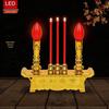 Dual-Use LED Incense & Candle Holder for Ancestor Worship (Battery-Free)