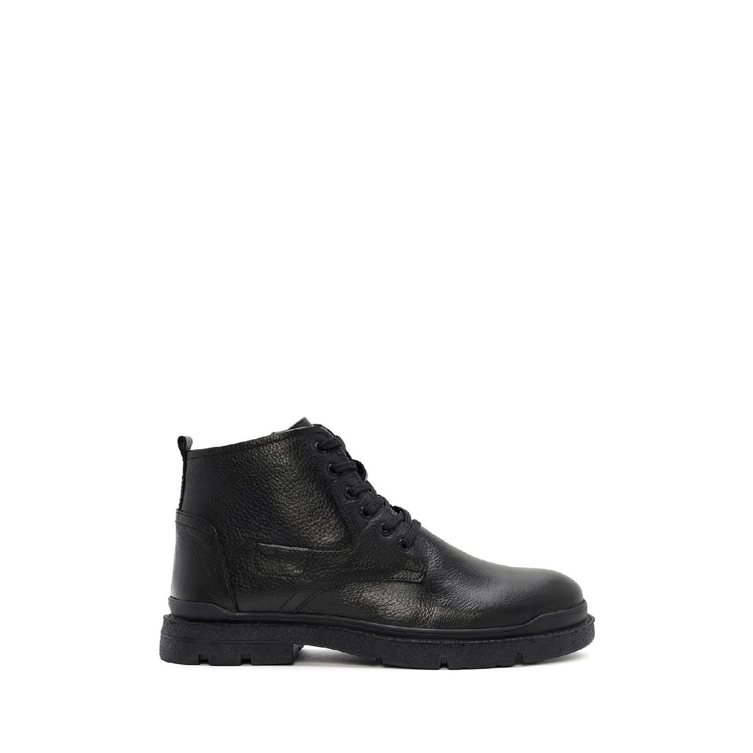 

Men s Black Zippered Leather Casual Boots 24wfd6806ft 40 чёрный