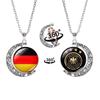 2026 World Cup Flag Emblem Double-Sided Crescent Pendant Necklace