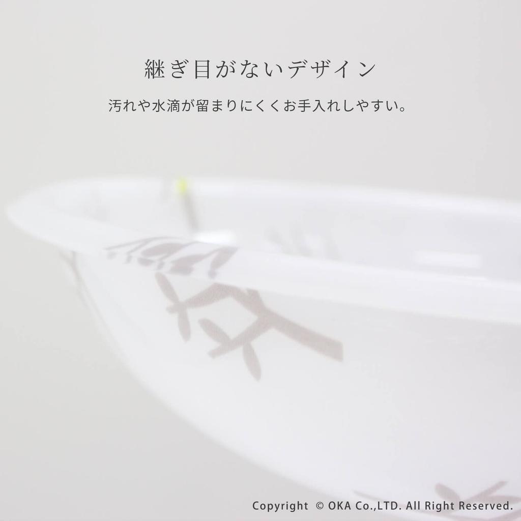 OKA Washbowl Tree Bird (White) Diameter 31cm Regina Acrylic