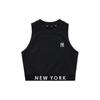 MLB Basic Logo Serie New York Yankees Logo Rundhals Ärmelloses Oberteil Damen Oberteile Schwarz 3FTK08023-50BKS