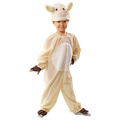 Sheep Costume 122/128 Jumpsuit Shepherd Nativity Play