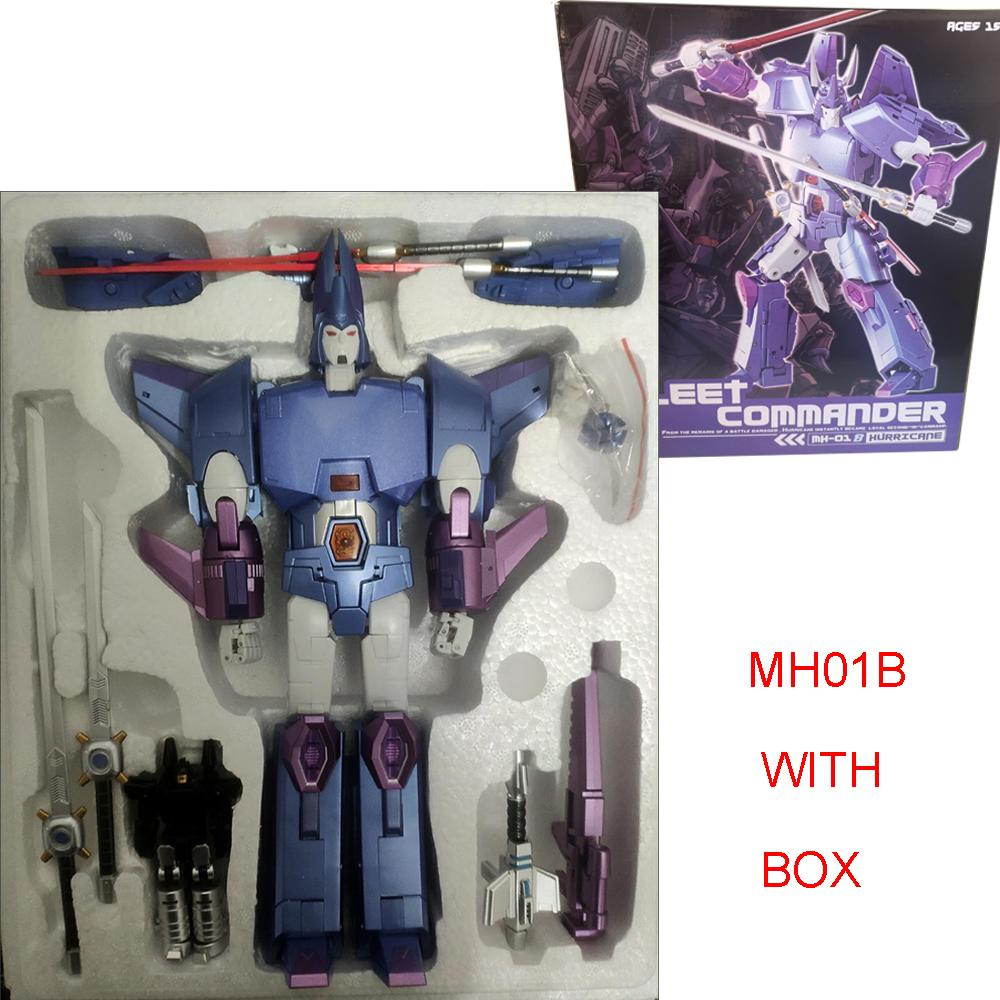 Transformationsspielzeug MHZ Cyclonus MH01 Hurricane MH01B Fanstoys FT29 G1 Serie Actionfigur Verformbarer Roboter Legierung Anime Modell
