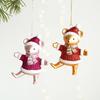 Christmas Atmosphere Balloon Dog Small Pendant Christmas Tree Snowflake House Pendant Small Ornament Wreath Accessory