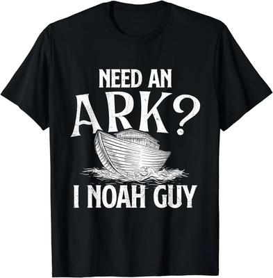 Need An Ark I Noah Guy Christian Believer Faith Religious TShirt Vintage Classic Fashion Streetwear Tee Tops 100 Cotton Shirt
