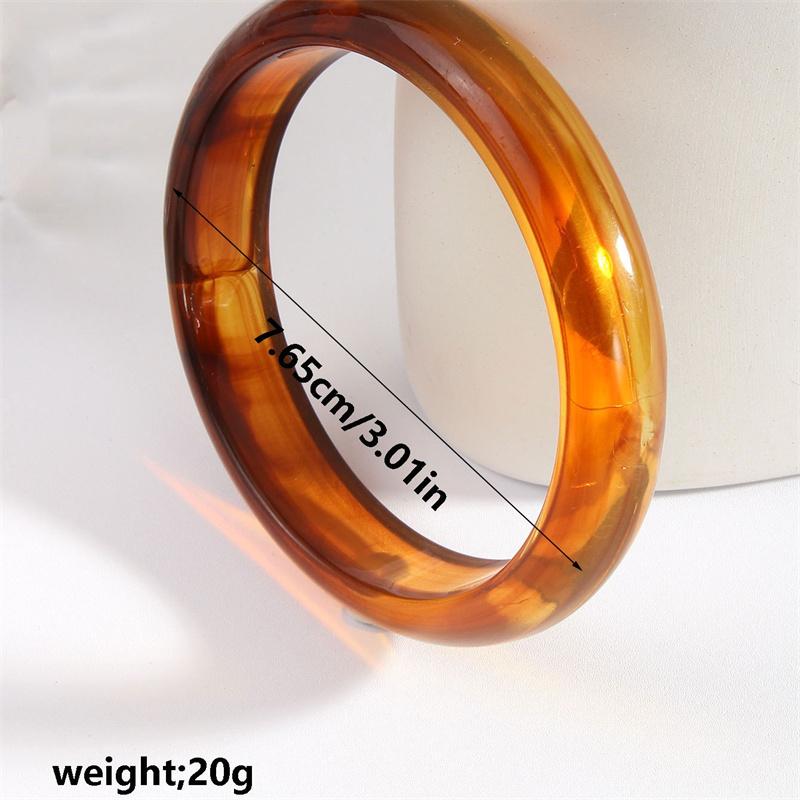 Korean Style Design Retro Resin Imitation Marble Texture Temperament Forest Ins Versatile Bracelet For Women Jewelry Gift