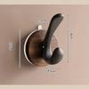 Wood Grain Suction Cup Hook, Door Hook, Bathroom Hook, Sturdy Load-bearing, Seamless Hook, Home Decoration