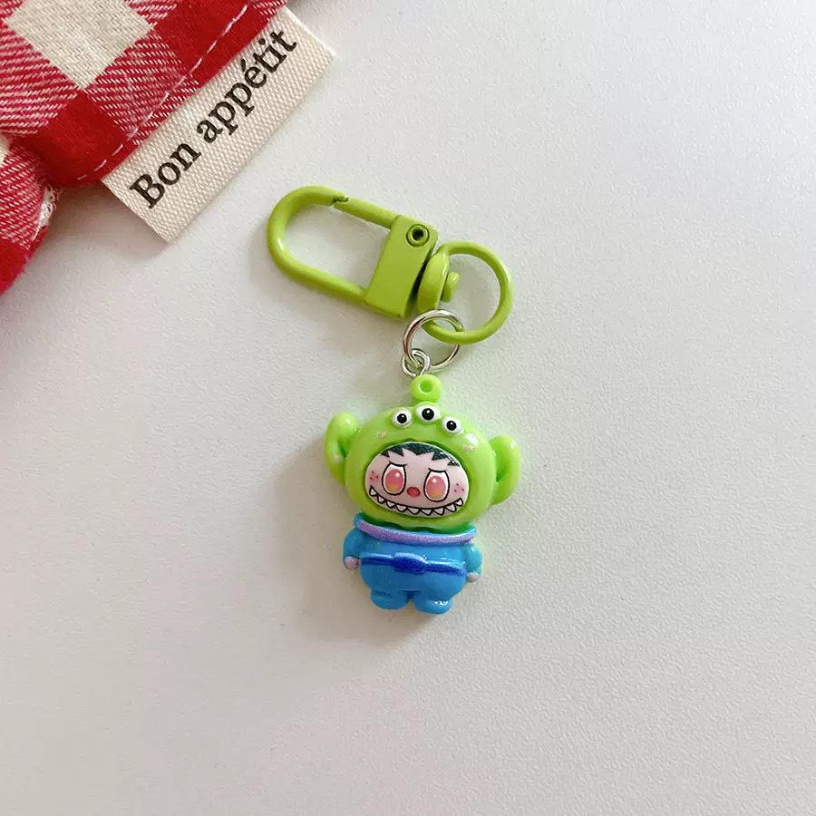 Cute Cartoon Costume Change Keychain Pendant – Bag and Backpack Ornament, Car Keychain, Couple Gift