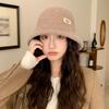 Winter Hat Women's Fleece Thickened Bucket Hat Warm Fashion Bucket Hat Windproof Basin Hat